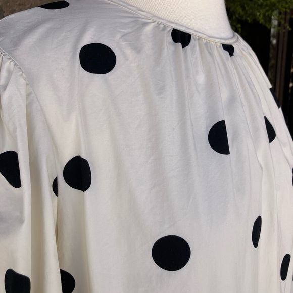 Polka Dot Long Sleeve Midi Dress (Sz L) - Picture 5 of 7